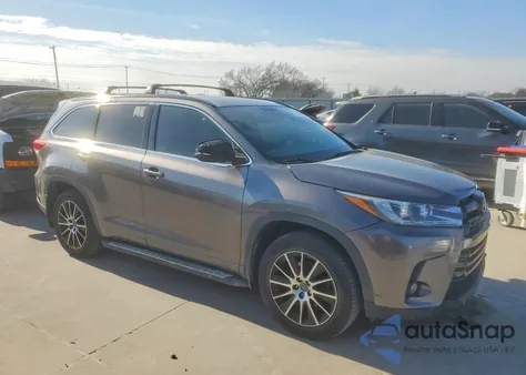 2018 Toyota Highlander Se from USA, damaged, VIN 5TDKZRFH2JS535006